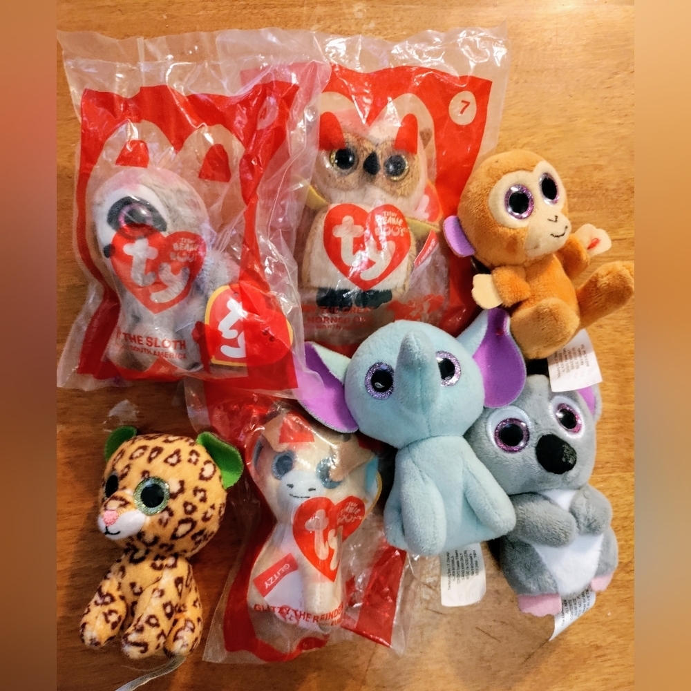 McDonald's Happy Meal Ty Beanie Products 1993, 1999, 2000 Boo's, Babies,…